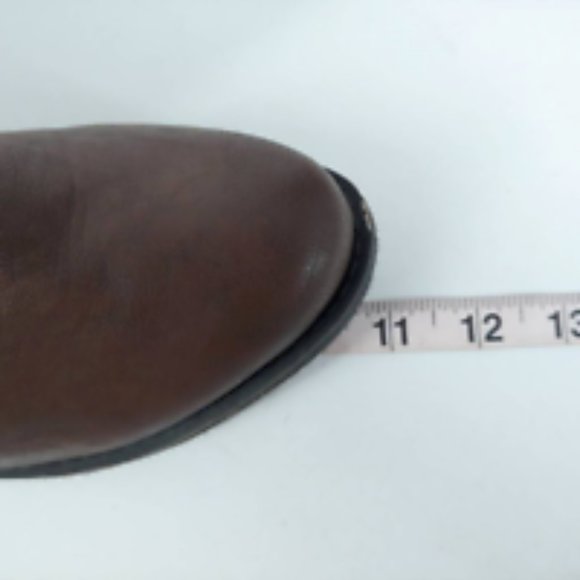 Lane Bryant Womens Riding Boots Brown Knee High Low Heels Side Zip Up Buckle 9 W - Picture 6 of 12